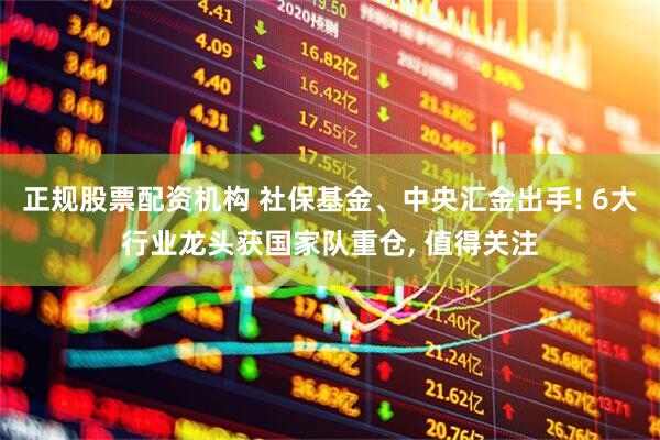 正规股票配资机构 社保基金、中央汇金出手! 6大行业龙头获国家队重仓, 值得关注